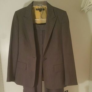 Anne Klein Thin Pinstripe Pant Suit